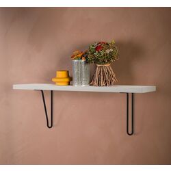 Raft Ikea Bergshult/Forlaggare 80x20 (Negru/Alb)