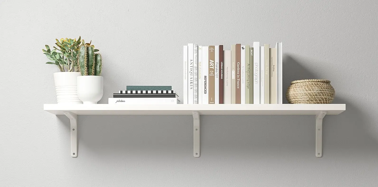 Полка Ikea Bergshult/Tomthult 120x20 (Белый)