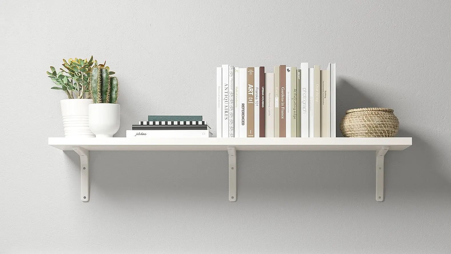 Полка Ikea Bergshult/Tomthult 120x30 (Белый)