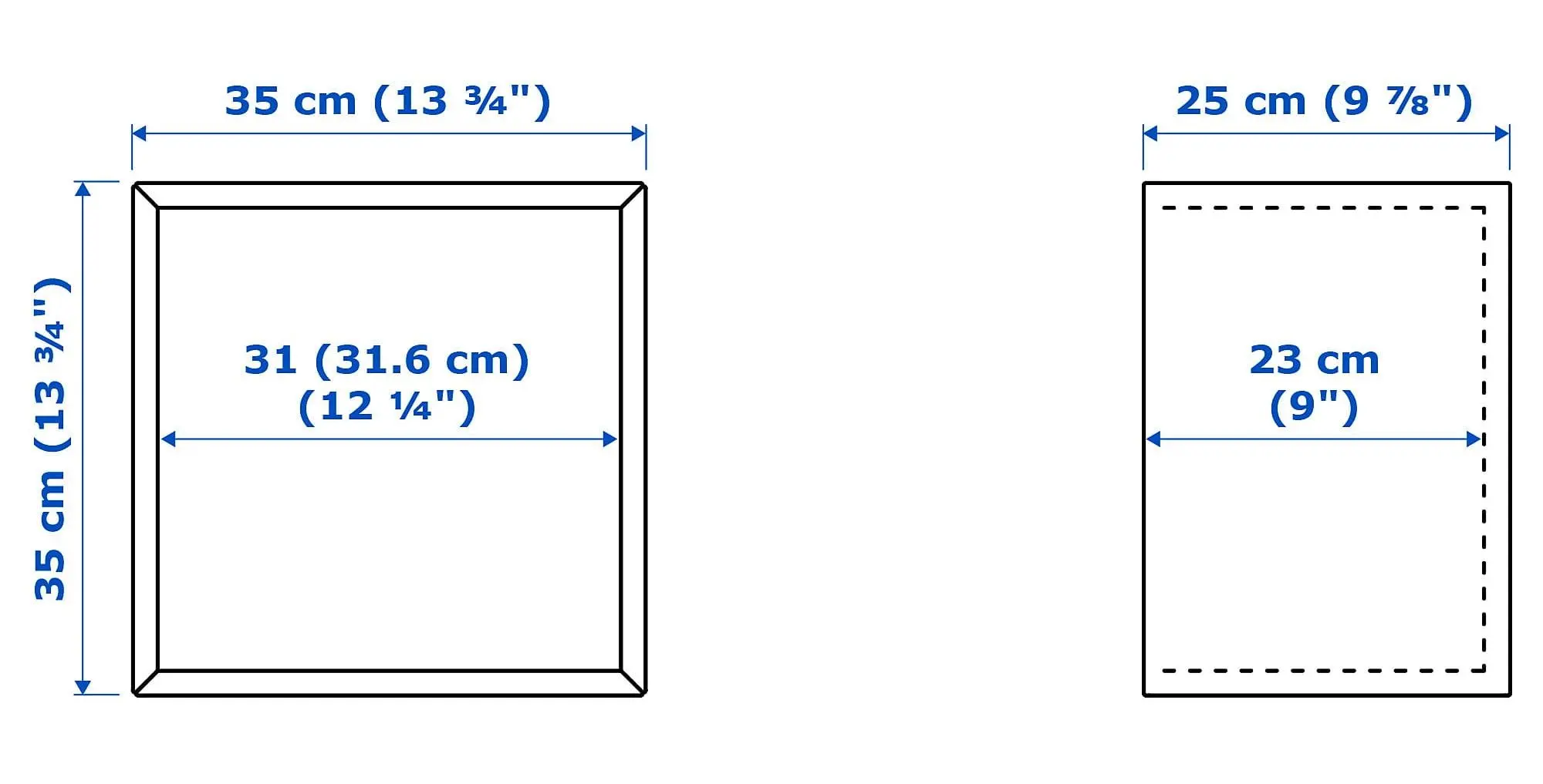 Полка Ikea Eket со стеклянной дверью 35x25x35 (Коричневый под Орех) - 4