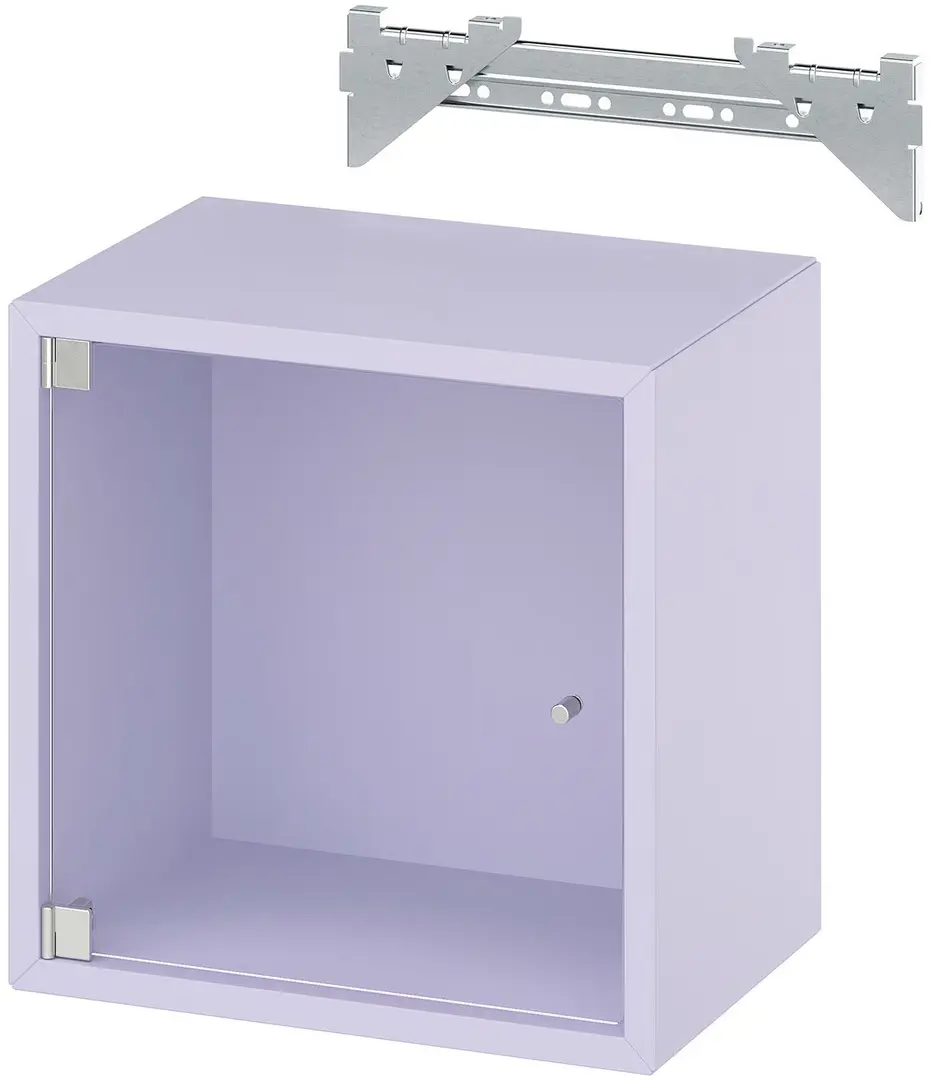Полка Ikea Eket со стеклянной дверью 35x25x35 (Светло-Сиреневый) - 2