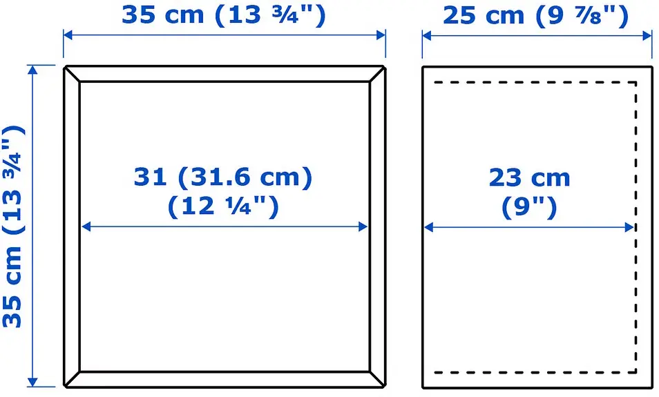 Полка Ikea Eket со стеклянной дверью 35x25x35 (Светло-Сиреневый) - 5