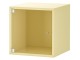 Raft Ikea Eket cu usa de sticla 35x25x35 (Galben Deschis)