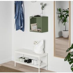 Raft Ikea Eket cu usa de sticla 35x35x35 (Gri-Verde) Thumb