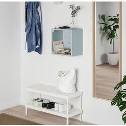 Raft Ikea Eket cu usa de sticla 35x35x35 (Gri Deschis-Bleu) Thumb