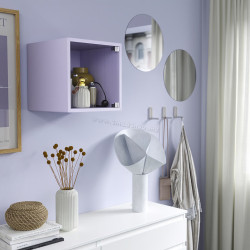 Полка Ikea Eket со стеклянной дверью 35x35x35 (Светло-Сиреневый)
