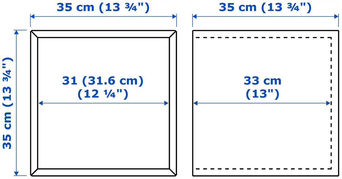 Полка Ikea Eket со стеклянной дверью 35x35x35 (Светло-Сиреневый) - 5