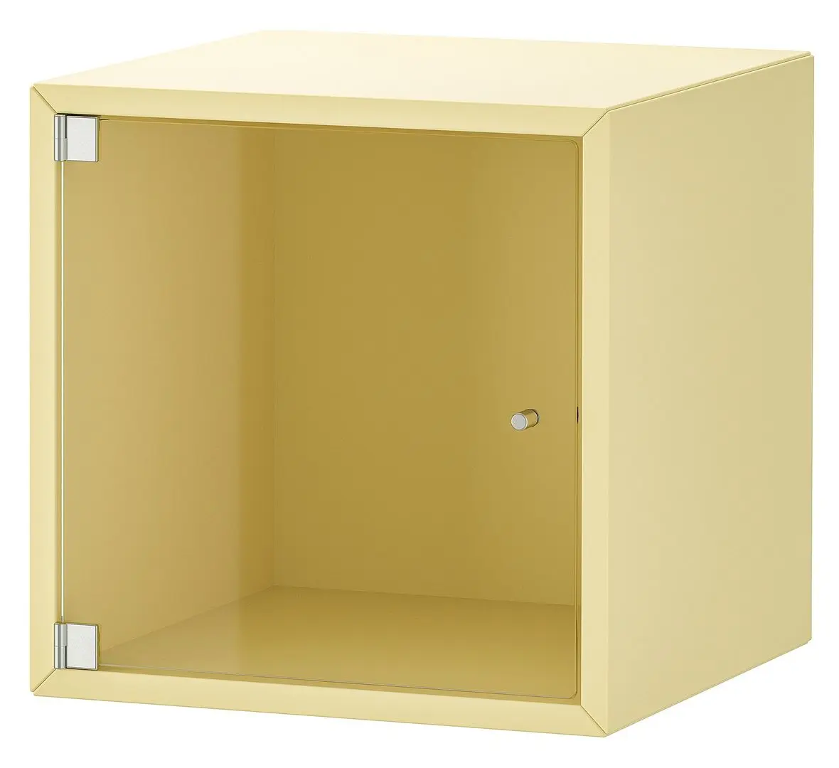 Raft Ikea Eket cu usa de sticla 35x35x35 (Galben Deschis)