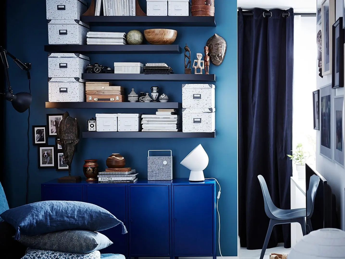 Raft Ikea Lack 110x26 (Negru-Maro)