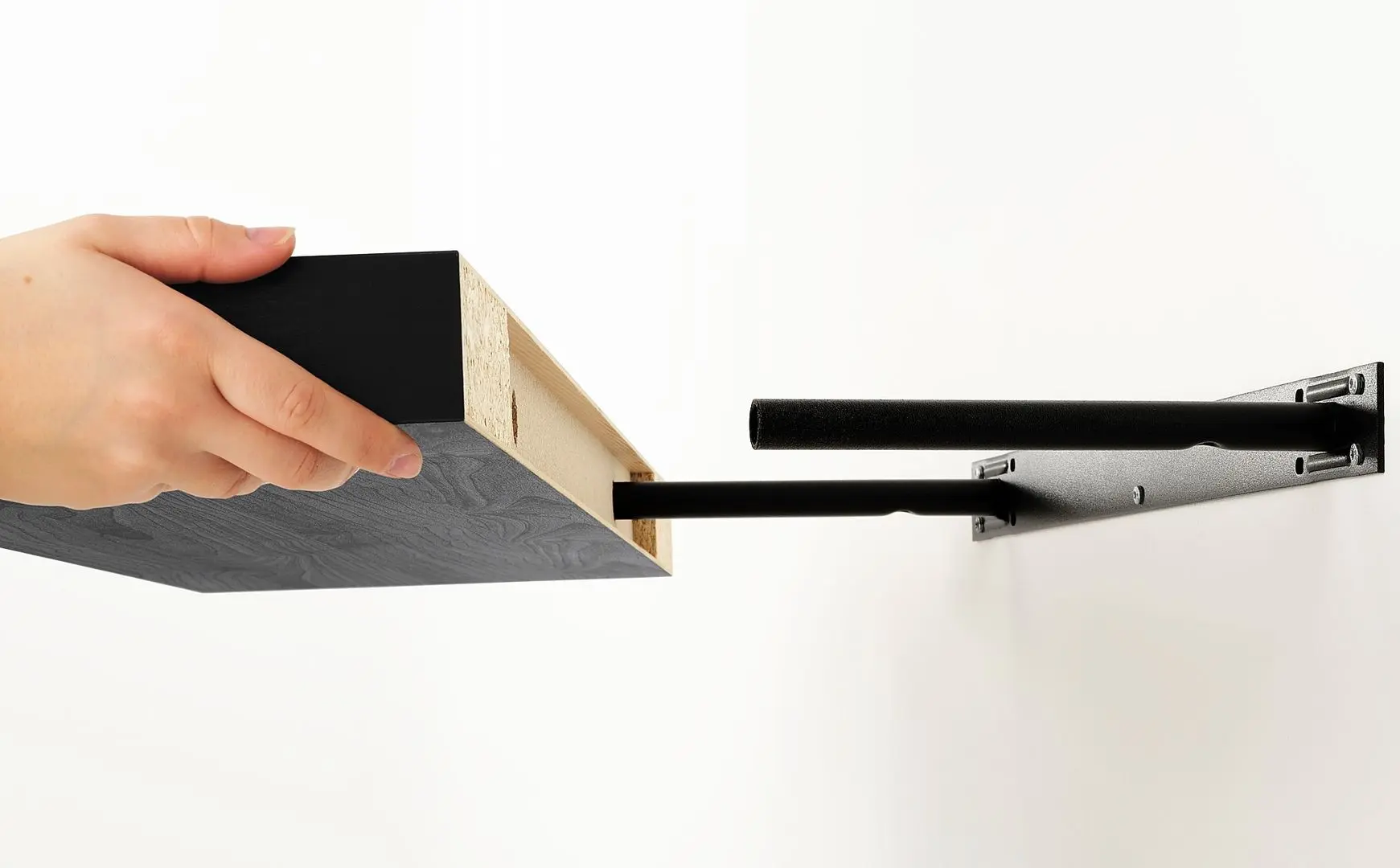 Raft Ikea Lack 110x26 (Negru-Maro)