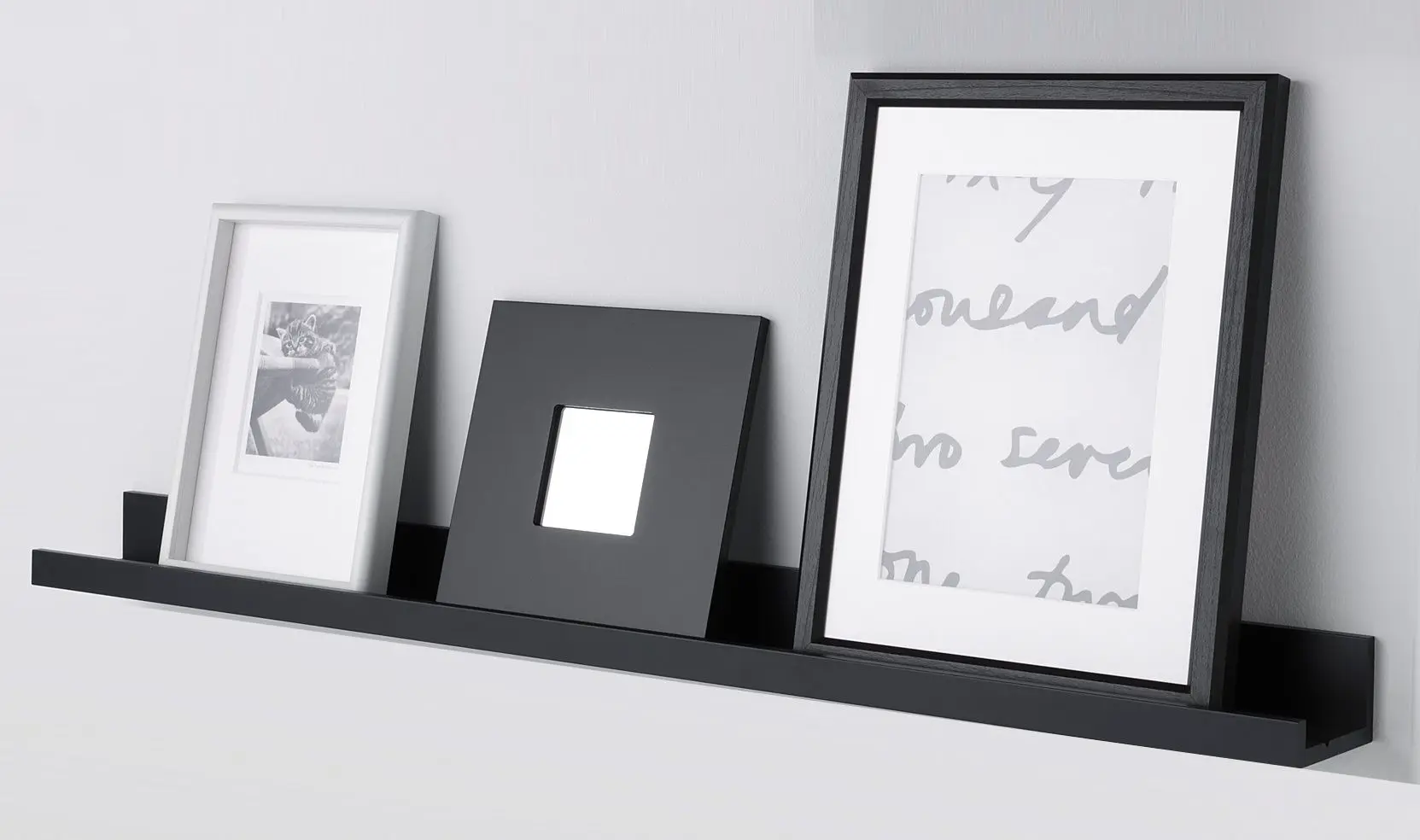 Raft Ikea Mosslanda 115cm (Negru)