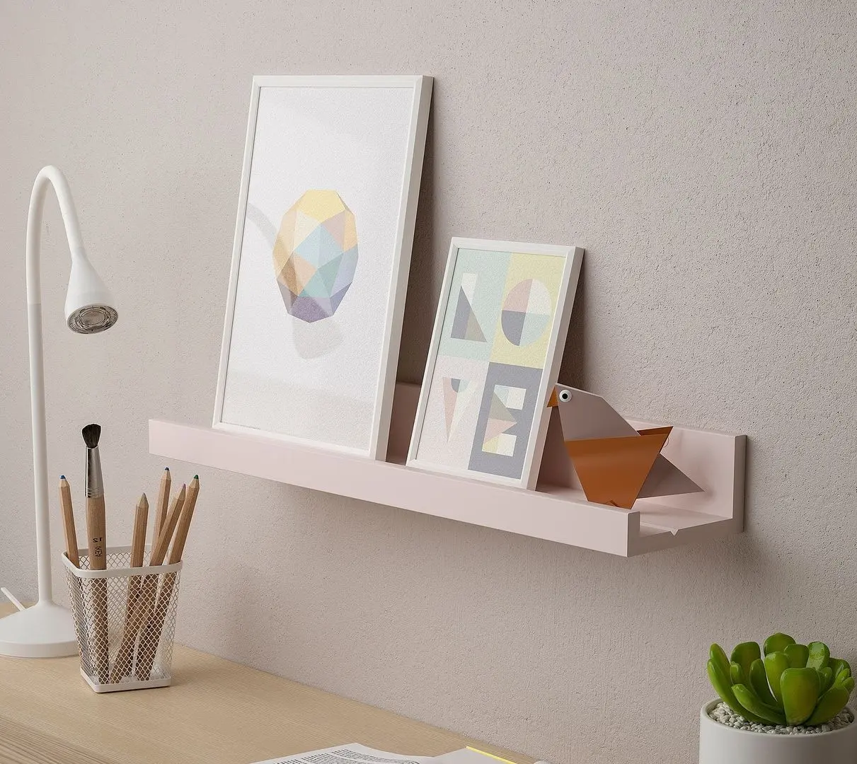 Raft Ikea Mosslanda 55cm (Roz Pal)