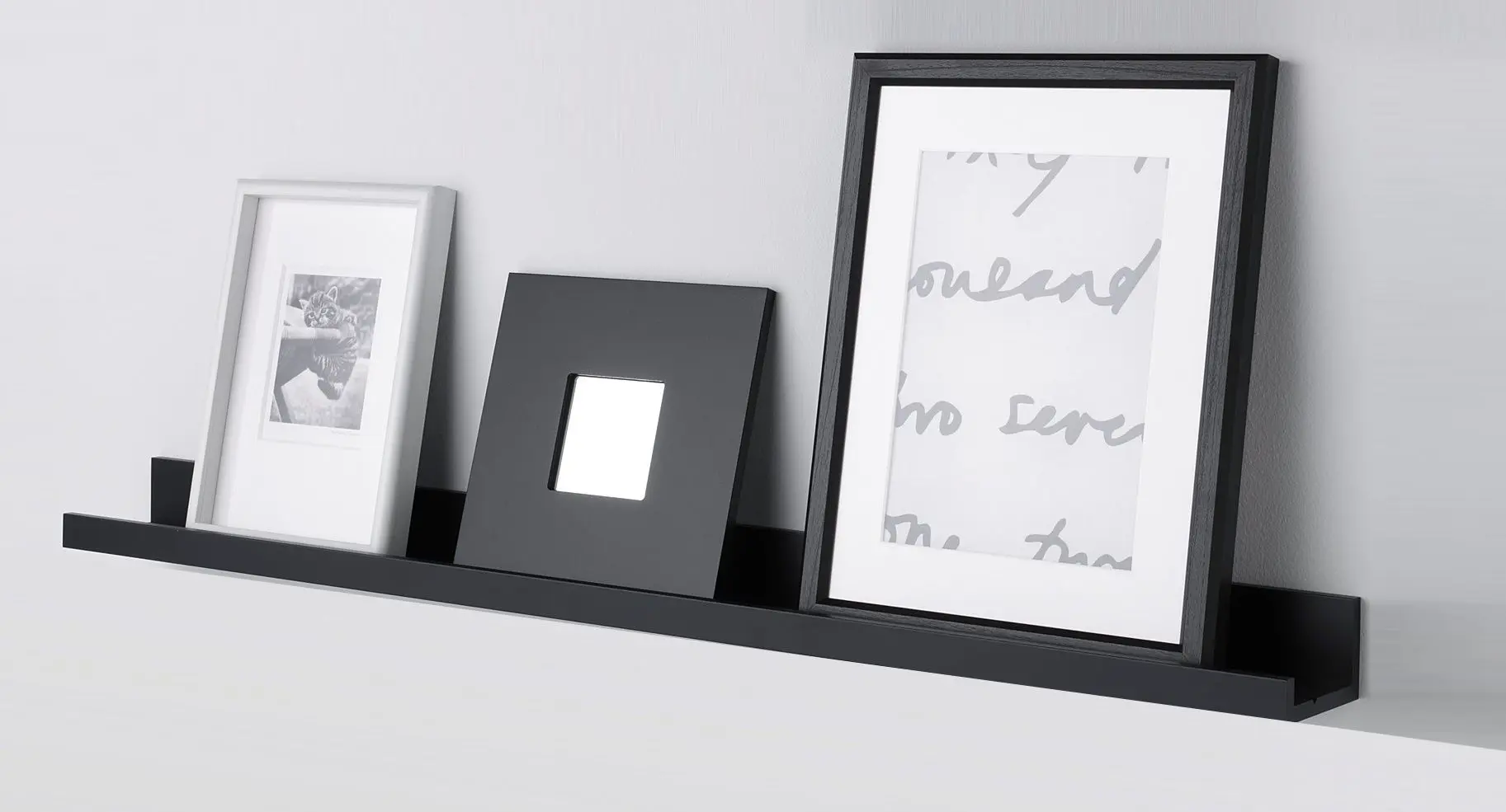 Raft Ikea Mosslanda 55cm (Negru)