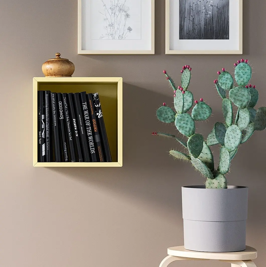 Raft suspendat Ikea Eket 35x25x35 (Galben Deschis)