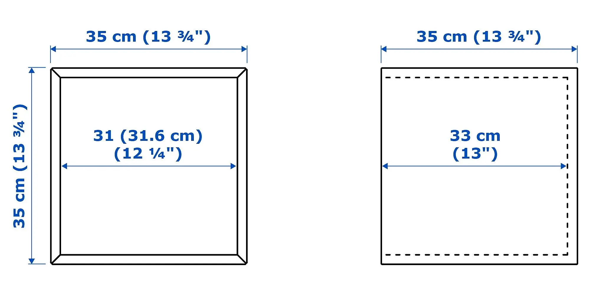 Raft suspendat Ikea Eket 35x35x35 (Maro/Aspect Nuc)