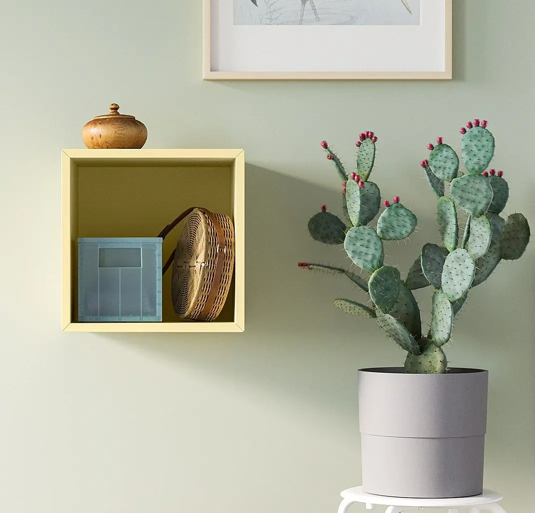 Raft suspendat Ikea Eket 35x35x35 (Galben Deschis)