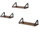 Set de rafturi Leobert 2044-1 (Brown/Black)