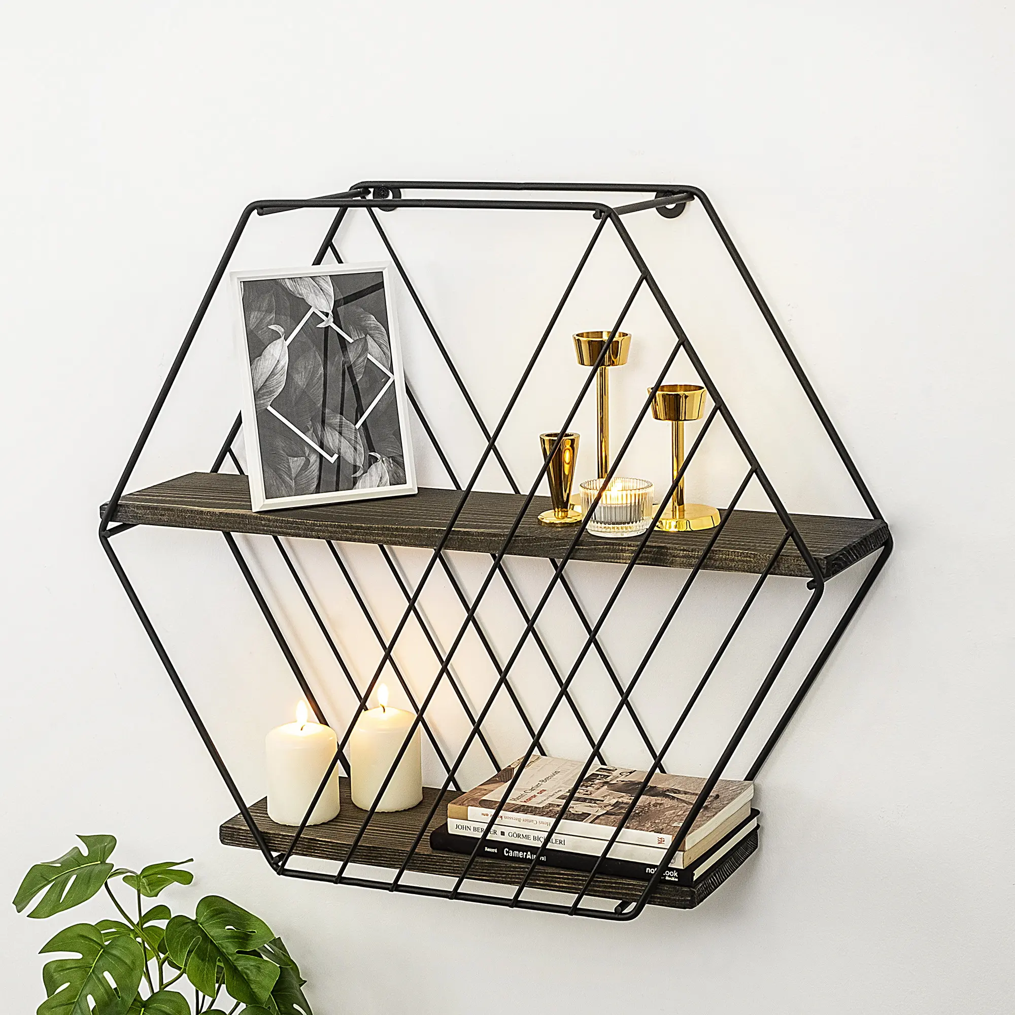 Raft Mirage Meble Anemone Vulgaris (Dark Walnut/Black)