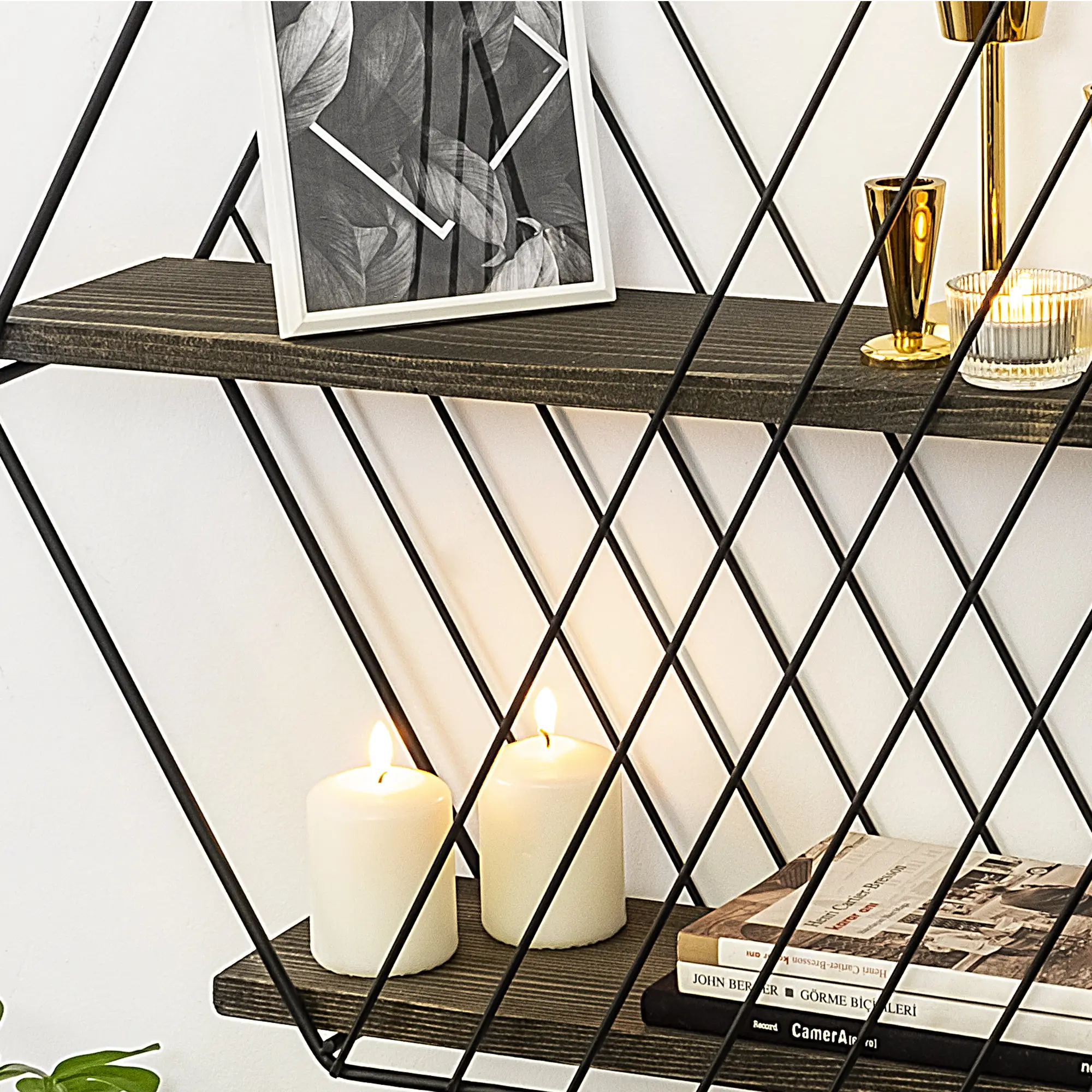 Raft Mirage Meble Anemone Vulgaris (Dark Walnut/Black)