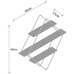 Raft Mirage Meble Erysimum (Walnut/Black) Thumb