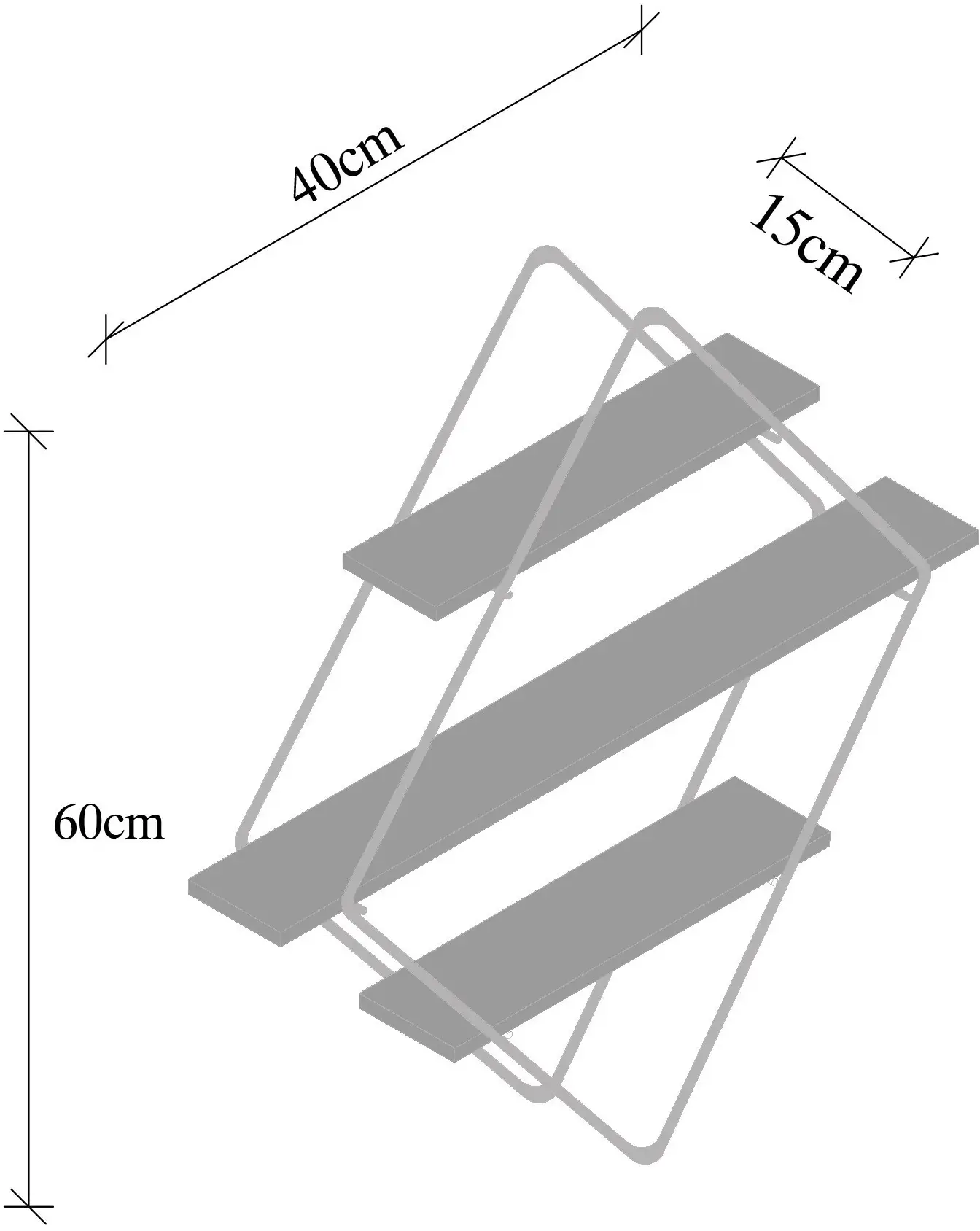 Raft Mirage Meble Erysimum (Walnut/Black)