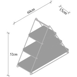 Полка Mirage Meble Hyacinth (Walnut/Black) Thumb