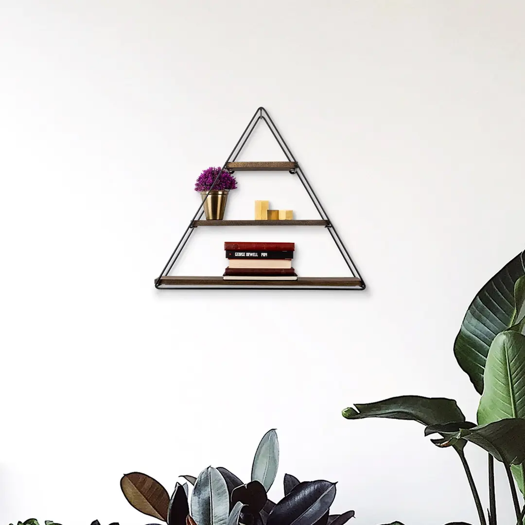 Полка Mirage Meble Hyacinth (Walnut/Black)