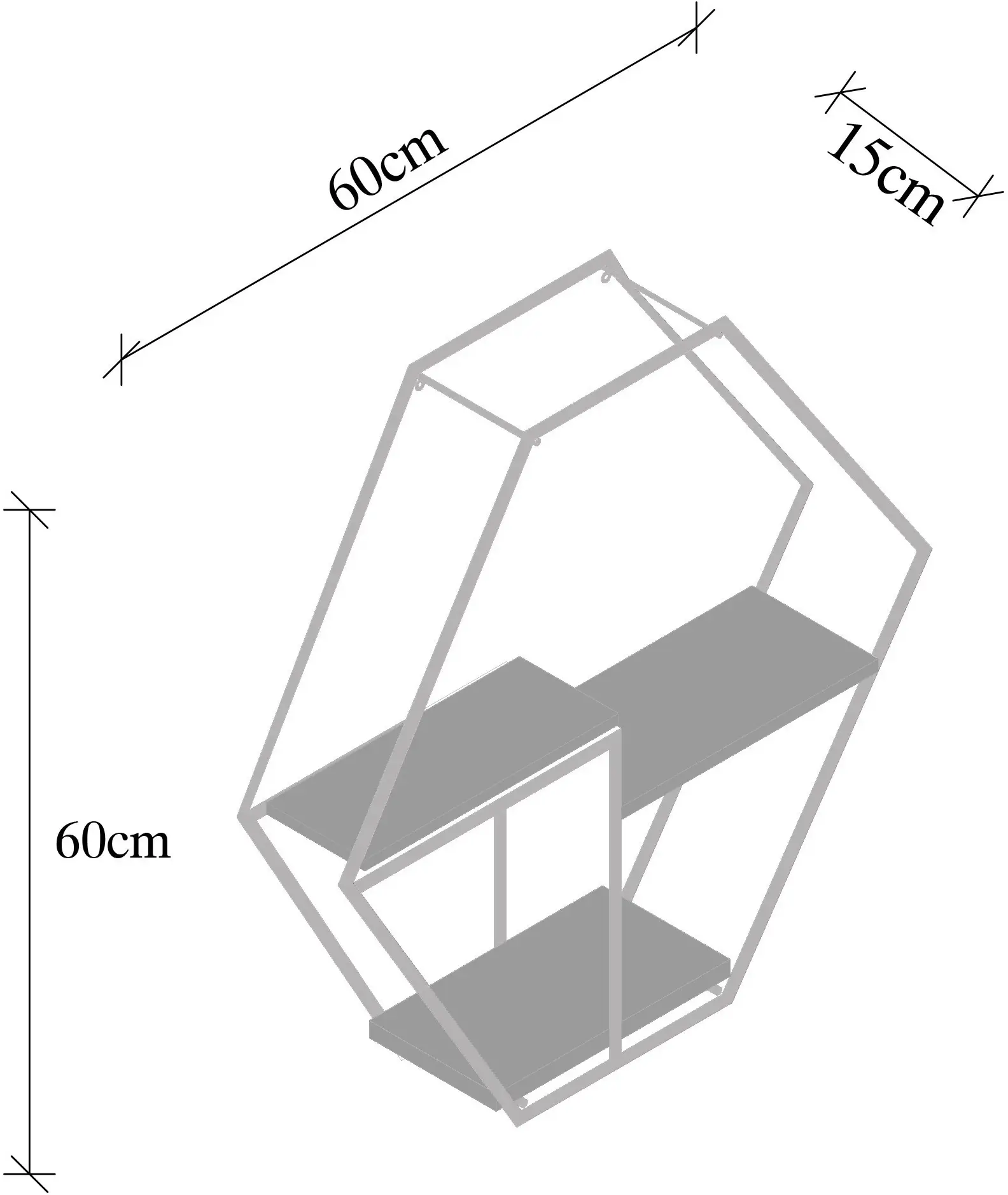 Raft Mirage Meble Narcissus (Walnut/Black)