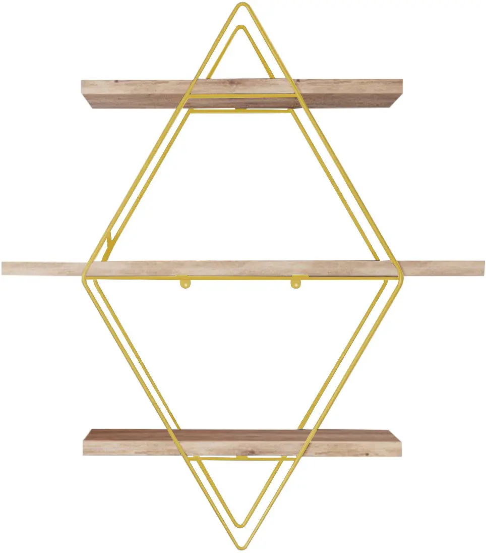 Raft Mirage Meble Prizma (Brown/Gold)