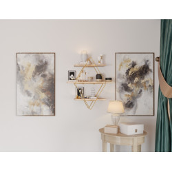 Raft Mirage Meble Prizma (Brown/Gold) Thumb