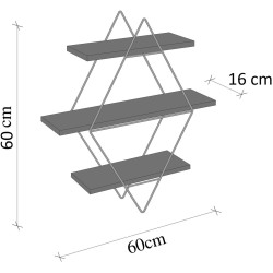 Raft Mirage Meble Prizma (Brown/Gold) Thumb