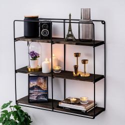 Полка Mirage Meble Sunflower (Walnut/Black) Thumb