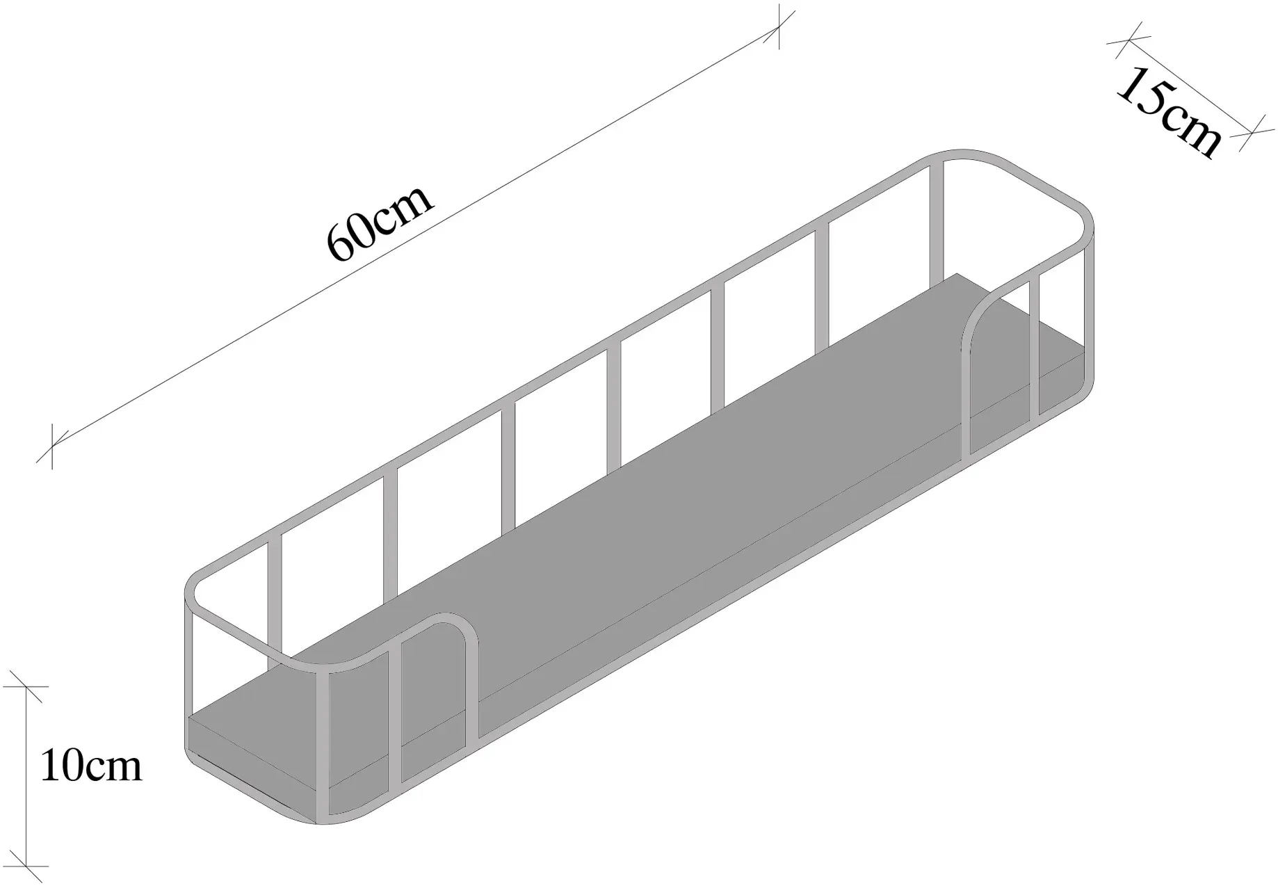 Raft Mirage Meble Syringa (Dark Walnut/Black)