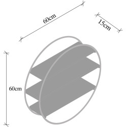 Raft Mirage Meble Tulipa (Walnut/Black) Thumb