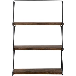 Полка Mirage Meble Violaceae (Walnut/Black) Thumb