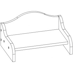 Raft МЛ-Мебель Liverpool №25 38cm (Ivory) Thumb