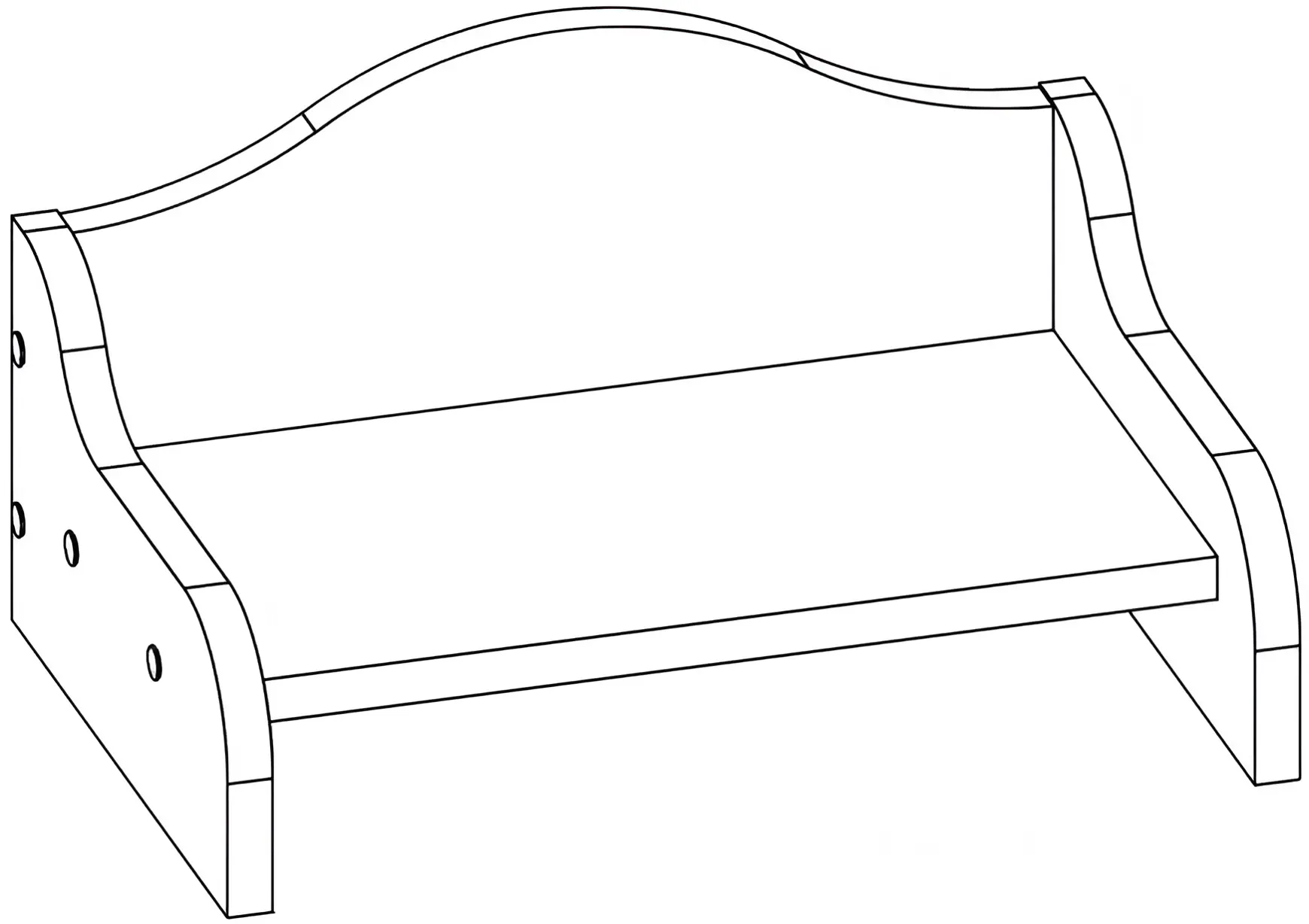 Raft МЛ-Мебель Liverpool №25 38cm (Ivory) - 2