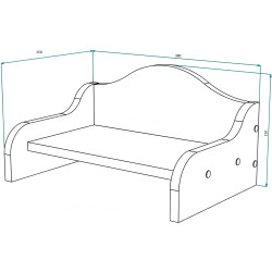 Raft МЛ-Мебель Liverpool №25 38cm (Ivory) Thumb