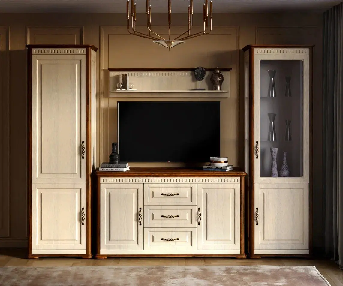 Raft МЛ-Мебель Marseli №09 125cm (Cream/Country Oak) - 4
