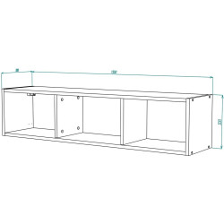 Raft МЛ-Мебель Mira №16 130cm (White) Thumb