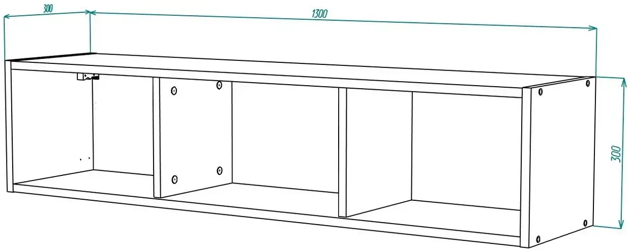 Raft МЛ-Мебель Mira №16 130cm (White) - 3