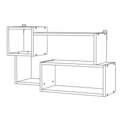 Raft МЛ-Мебель ML-2 92cm (Craft Oak White/Anthracite) Thumb