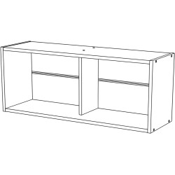 Raft МЛ-Мебель ML-9 100cm (Craft Oak White) Thumb