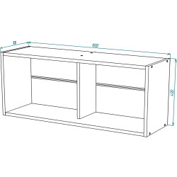 Raft МЛ-Мебель ML-9 100cm (Craft Oak White) Thumb