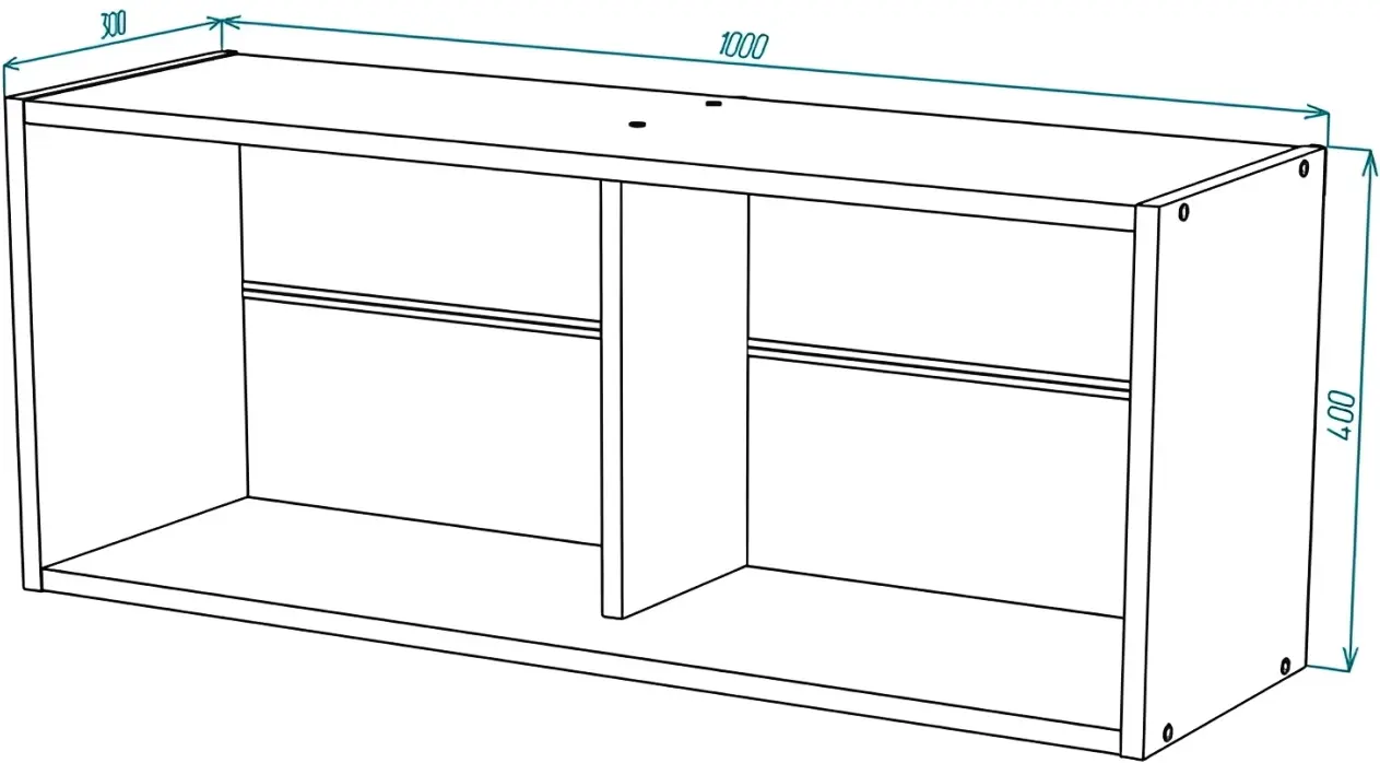 Raft МЛ-Мебель ML-9 100cm (Craft Oak White) - 3