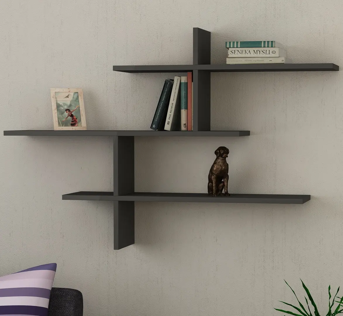 Полка Showdeko LEO (Anthracite)