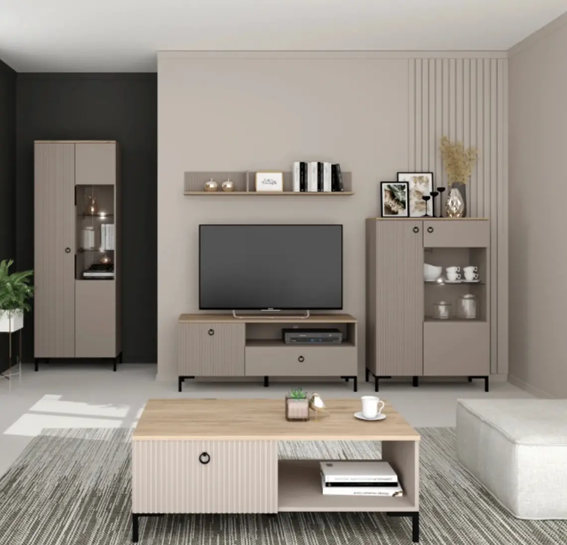Raft Tempo Kondela Domca 135 (Taupe Grey/Silverjack Oak) - 3
