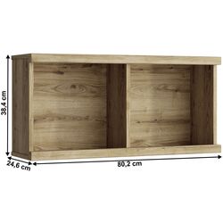 Raft Tempo Kondela Dorsi 80.2x24.6x38.4 (Navarra Oak) Thumb