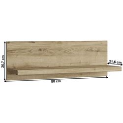 Raft Tempo Kondela Dorsi 80x21.6x26.7 (Navarra Oak) Thumb