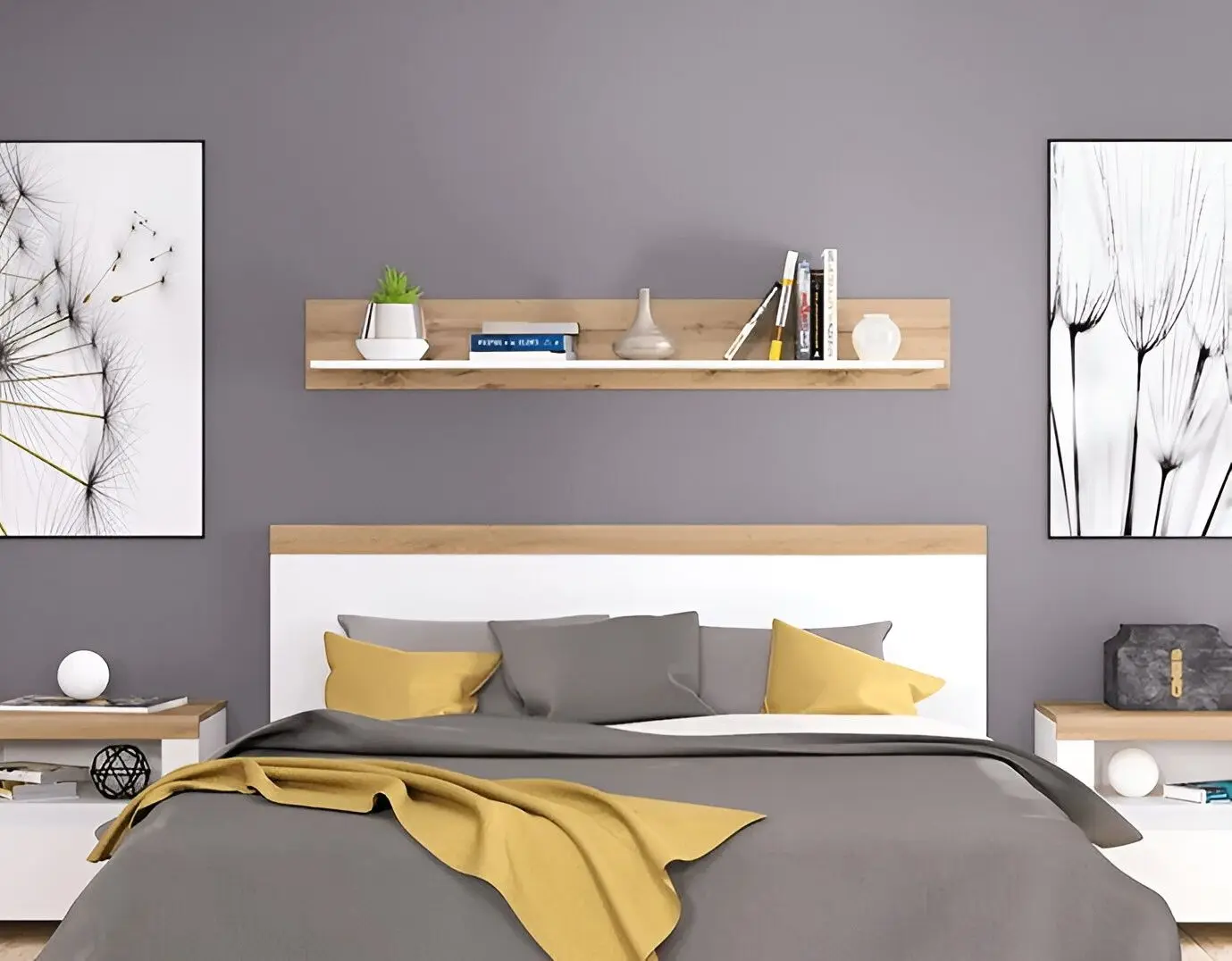 Полка Tempo Kondela Vilgo 100 (Wotan Oak/White)